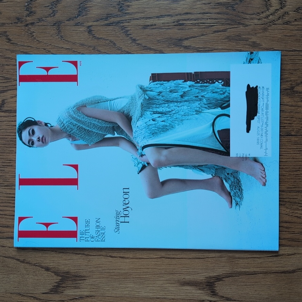 Elle Magazine The Future Of Fashion Issue Starring Hoyeon August Issue